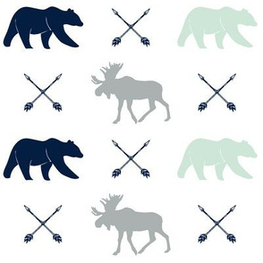 moose, bear, and arrows || the northern lights collection