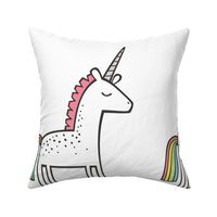 Unicorn Pillow Plush Plushie Softie Cut & Sew Flipped/Mirror