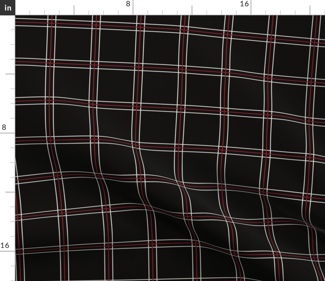 Persona 5 (P5) Plaid Fabric | Spoonflower