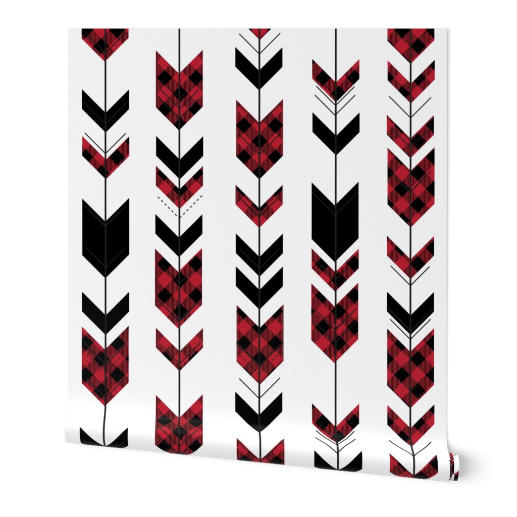 fletching arrows buffalo plaid (small scale) || the happy camper collection