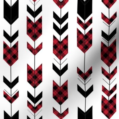 fletching arrows buffalo plaid (small scale) || the happy camper collection