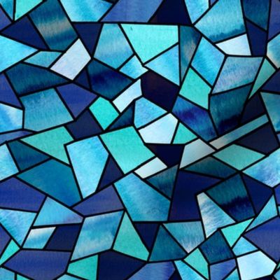 Stained Glass Blue