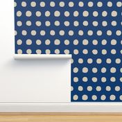 Jumbo Dots in navy/khaki