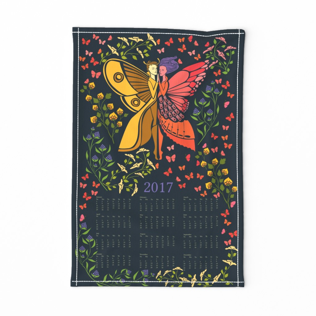 2017 Calendar The Moth and the Butterfly