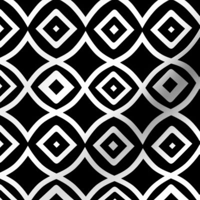 Black and White Geometric Pattern