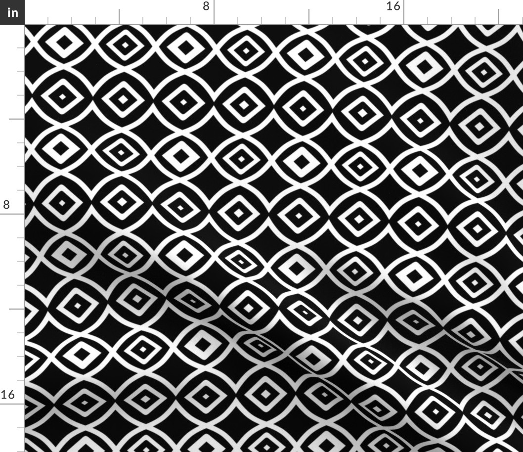 Black and White Geometric Pattern