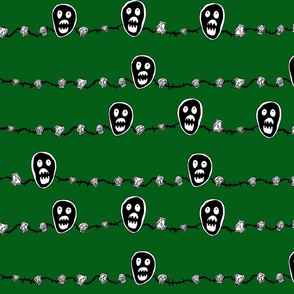 Boosh Skulls and Barbed Wire - Zooniverse Green