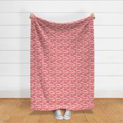 Abstract water and clouds soft scandinavian fabric design in pink