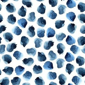 Watercolour abstract blueberries
