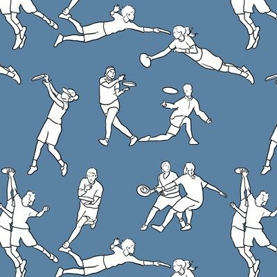 Ultimate Frisbee Fabric, Wallpaper and Home Decor | Spoonflower