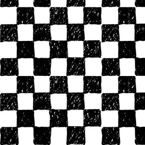 checkerboard sketch || pandamonium