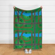 Train Play Mat (for 42" width fabrics)