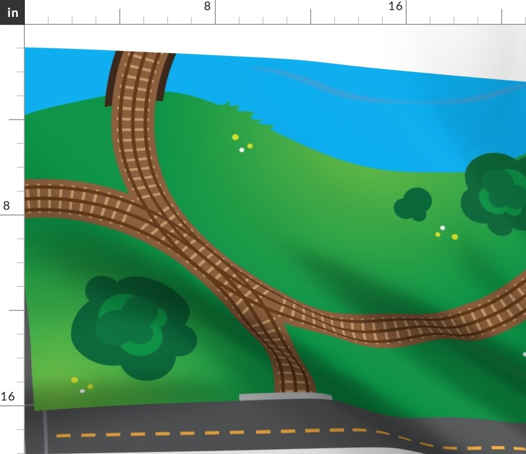 Train Play Mat (for 42" width fabrics)