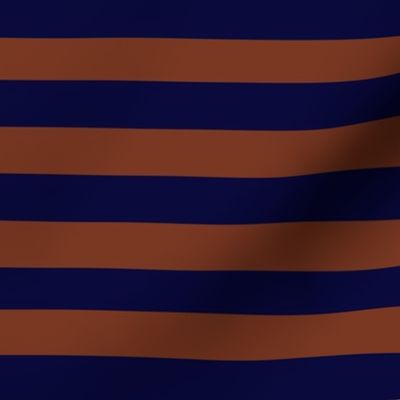 Stripes in Copper and Navy