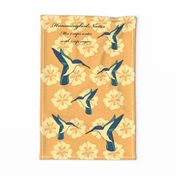 Hummingbird Nectar Recipe Tea Towel