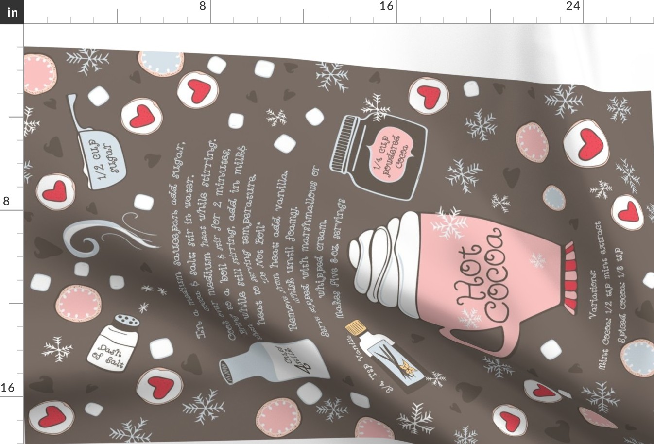 Hot Cocoa Tea Towel