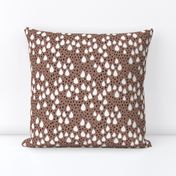 Abstract love and rain drops and dots geometric memphis style design winter fall ice brown snow