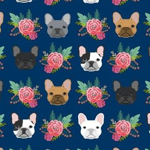 French Bulldog flowers florals frenchies dog girls flowers baby nursery sweet painted flower