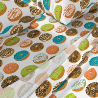 donuts doughnuts print boys gender neutral donut food print novelty fabric