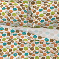 donuts doughnuts print boys gender neutral donut food print novelty fabric