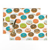 donuts doughnuts print boys gender neutral donut food print novelty fabric