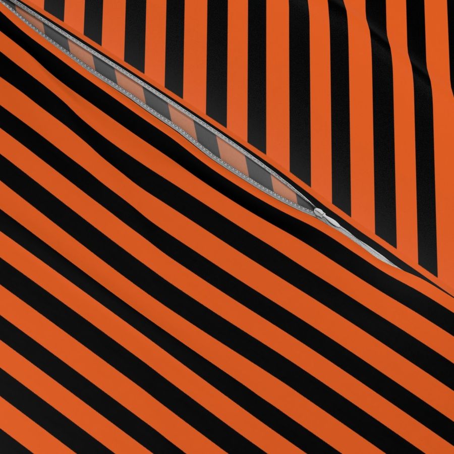 Halloween Stripes - Orange and Black