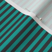 Turquoise and black stripes