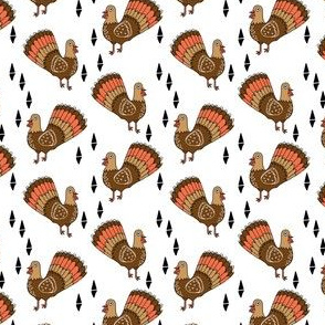 thanksgiving turkey // turkey trot cute bird autumn fall turkeys thanksgiving fabric