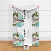 Let Her Sleep for when she Wakes she will Move Mountains - 90 degrees - Quote Blanket