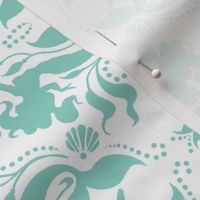 Mermaid damask - Neptune - rotated