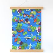 Koi Pond - Fish - Blue Water