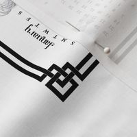 Poultry Envy Tea Towel Toile 2024 Calendar White Black