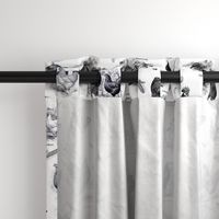 Poultry Envy White Black Toile 