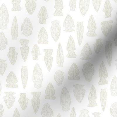 arrowheads - bisque on white