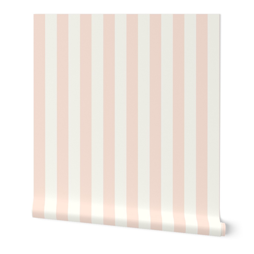 Bold Stripe V faded Peach Cream