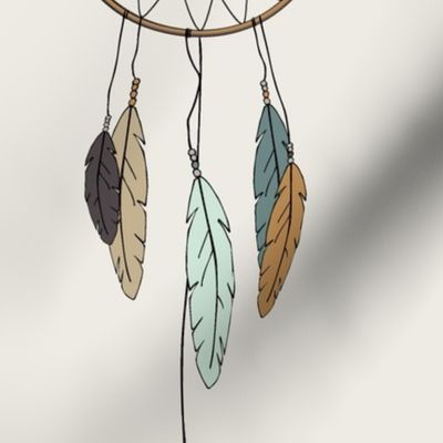 (jumbo scale) dreamcatcher // mint & teal