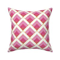 Pink Diamond Art Deco Diamond Pattern 