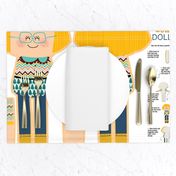 cut and sew doll fat  quarter