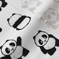 pandas on white (small scale) || pandamonium