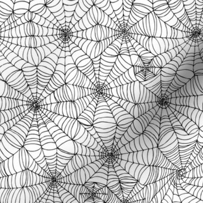 Spiderwebs - black on white