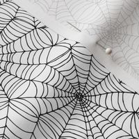 Spiderwebs - black on white