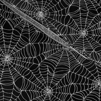 Spiderwebs - white on black
