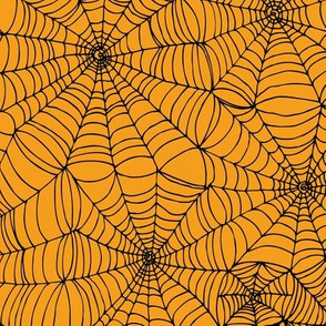 Spidersweb - black on amber