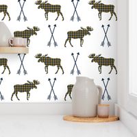 moose arrows checked arrows moose design boys nursery camping