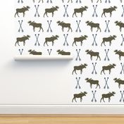 moose arrows checked arrows moose design boys nursery camping