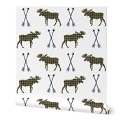 moose arrows checked arrows moose design boys nursery camping