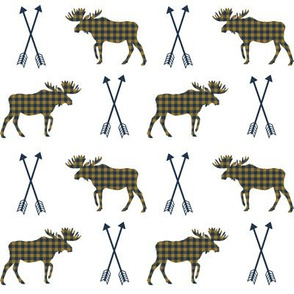 moose arrows checked arrows moose design boys nursery camping