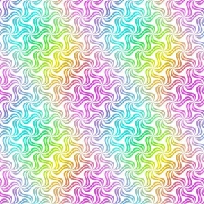 Rainbow Sparkle Twist White