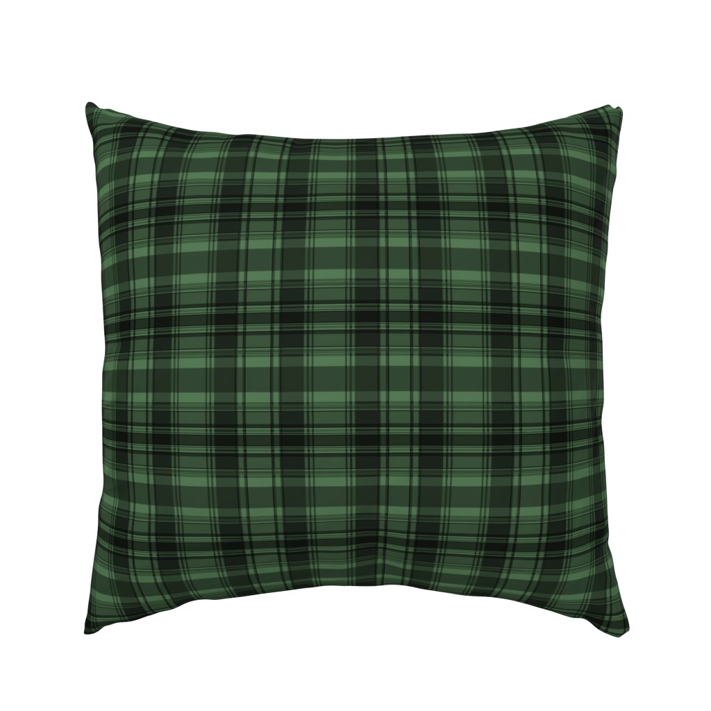 Forest green plaid