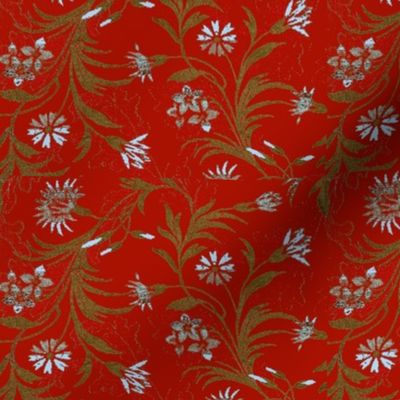 Pompeii Red Brocade